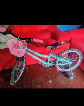 Bicicleta Infantil Aro 20 - Azul e Rosa vendo ou troco 