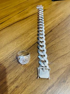 Pulseira e anel SÃO JORGE