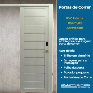 PORTA DE CORRER PVC