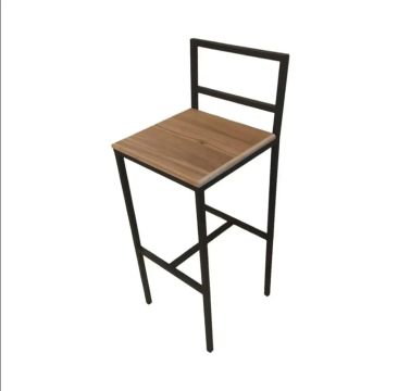 Banqueta alta. Estilo industrial
