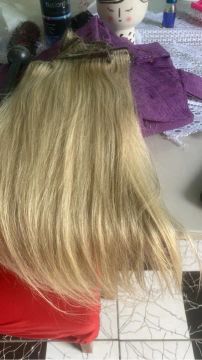 Mega Hair Loiro Claro - Novo