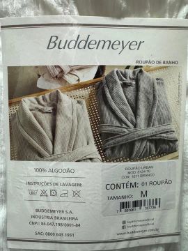 Roupão Buddemeyer - Algodão - M - Branco