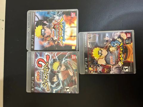 3 jogos Naruto Storm PS3 - envio OLX pay