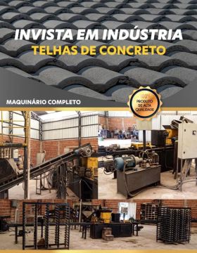 Maquinário para produção de telhas de concreto