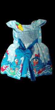Vestido Infantil Menina Tam. 4 - Galinha Pintadinha