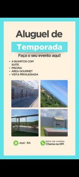 Casa para Temporada em Jauá - BA