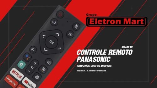 Controle de TV / Controle remoto Panasonic entregamos