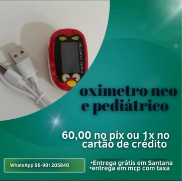 Oxímetro neo e pediátrico  