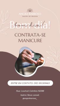 Contrata-se manicure 