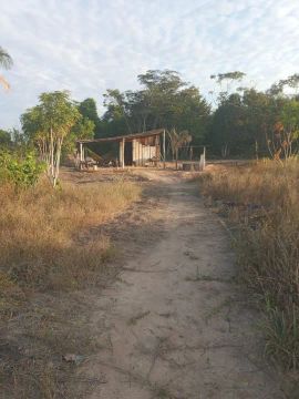 Sítio com casa e área verde em área rural