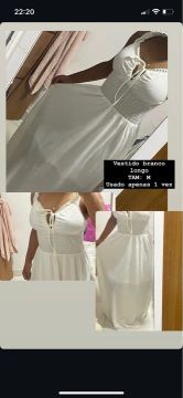 Vestido branco longo