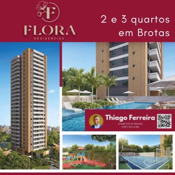 Flora Residências, 2 E 3 Quartos Opções De 68M² Ou 82M² E 2 Vagas De Garagem Em Brotas. UD