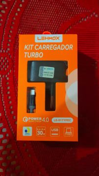 Kit carregador turbo tipo c 30w