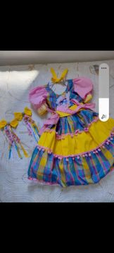 Vestido Infantil Festa Junina