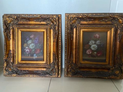 Par de Quadros com Flores