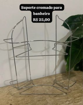 Suporte Cromado para Banheiro