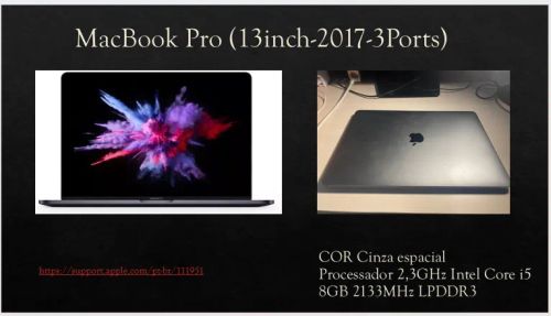 macbook pro 13 polegadas 2017