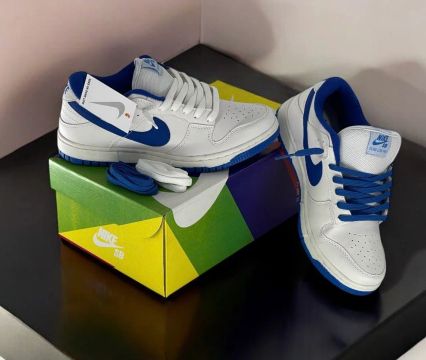 Nike Dunk Low Branco e Azul