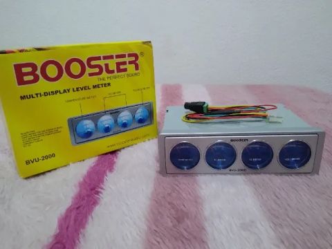 VU analógicos + Voltímetro +  para som automotivo 12 v (ler descrição)