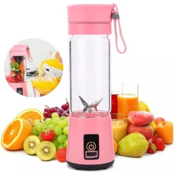 Mini Liquidificador 6 lâminas Portátil Shake Juice Cup + Cabo Usb 