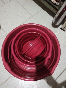 Bacias plástico 4x1