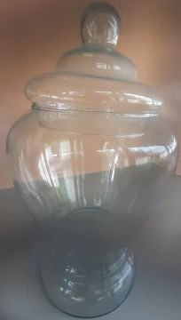 Jarro de vidro grande para decoração