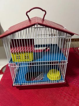 Gaiola para Hamster com Casa e Comedouro