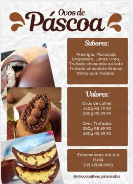 Ovos de Páscoa 2025