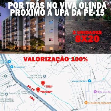 2 terrenos próximo a Pe15 por trás do novo Empreendimento Viva Olinda