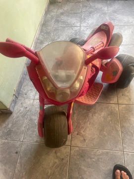 Moto Elétrica Infantil Rosa