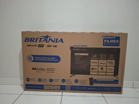 TV Smart Britânia 50 polegadas 4K Roku TV