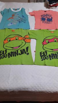 Camisetas tam.10, seminovas. 12,00 cada