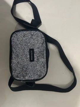 Bolsa de Ombro Sephora - Glitter Prata