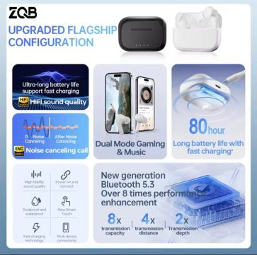 Fone bluetooth ZQB A3 (80 horas de bateria)