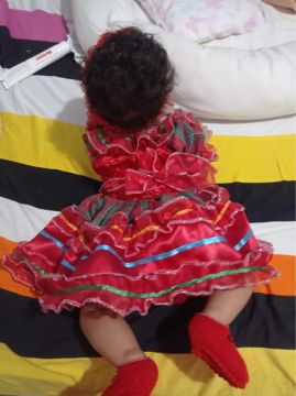 Vestido de Festa Infantil - Tamanho 1 ano