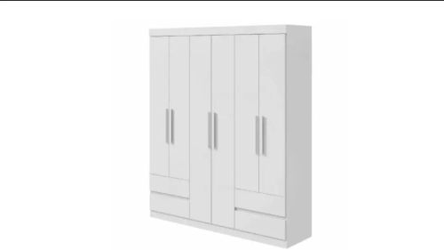 Guarda-Roupa 6 Portas Branco