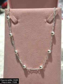 Colar Prata 925 Feminino Luxuoso Original 