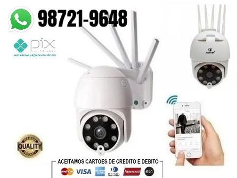 Câmera wi-fi monitore pelo celular Rotativa e externa aceitamos pix 