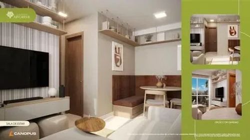 057- VILLAGE DAS ÁRVORES III - Excelente apartamento na planta de 40,94 m², na região do T