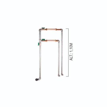 CAVALETE KIT DE 2 RAMAIS 3/4"E X 1/2" PAD 3/4 - (COD: 2950)