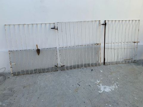 Portões de Ferro 3 Peças, portão de garagem  2,20x1,20 portão pequeno 1x1,20