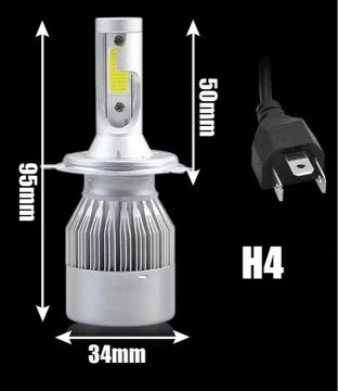 Lampada LED H4 para Farol de Carro