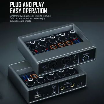 Placa De Som De Interface De Áudio Para Canto Em Estúdio
