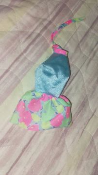Vestido de Boneca Barbie Vintage antigo