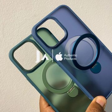 Capinha para iPhone com anel - Azul e Verde