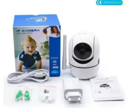 Câmera Eletrônica Monitora Tempo Real 360º