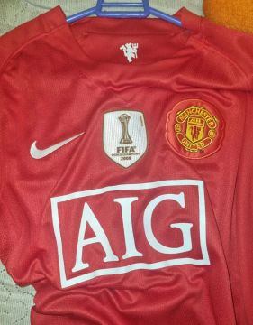 Camiseta Manchester United 2008 AIG - FIFA World Champions