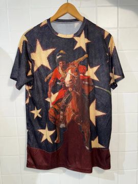 Camiseta cowboy estrelas tamanho gg
