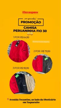 Promoção de camisetas