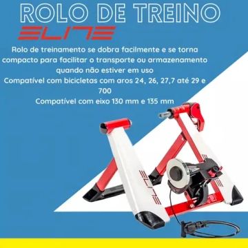 Rolo de Treino Elite - Novo - Compatível com Eixo 130mm e 135mm
